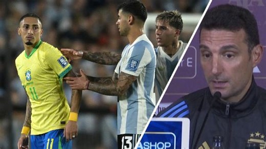 Scaloni: We don't need Raphinha's statement to hype a game