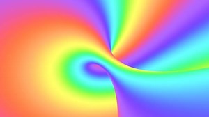 Spectrum psychedelic optical illusion. Abstract rainbow hypnotic animated background. Bright looping colorful wallpaper
