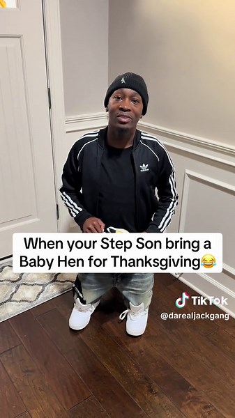 When your Step Son bring a Baby Hen for Thanksgiving😂😂😂😂😂#Holidays #holidayseason #PreThanksgiving