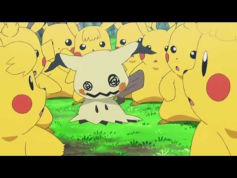 Z move Mimikyu vs Z move shiny Pikachu - sub English (HD)