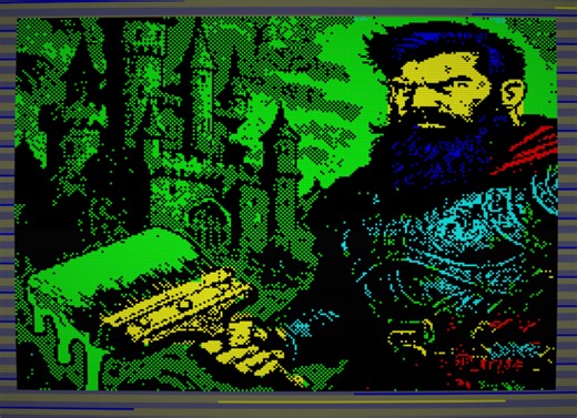 A bearded hero in a fantasy world