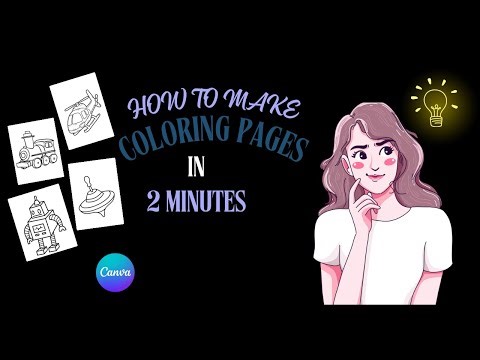How to Make a FREE Coloring Book in Canva | Step-by-Step Tutorial