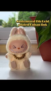 Custom Labubu Doll Chains – 6in Cuban Link Necklace, Gold or Silver, Stylish Doll Accessories - Etsy Canada