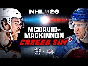 MCDAVID vs MACKINNON Career Simulation