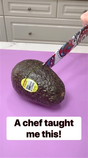 Easy avocado hack #hacks | Playing with Food