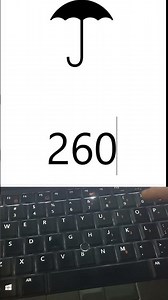 shortcut key for insert umbrella in #msword #trending #computer #viral #shortcut #shorts