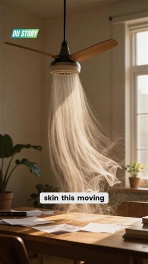 How Ceiling Fans Actually Cool You — It's Not Lowering Temp! #science #fan #cooling #summer #physics