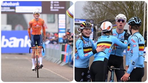 Mondiaux de cyclocross : Les Pays-Bas s’imposent dans le relais mixte, la Belgique 3e - RTBF Actus