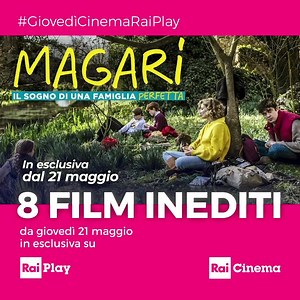 Il cinema italiano in esclusiva! 🎬 Per la prima volta 4 film escono direttamente su RaiPlay! 💥 E altri 4 arrivano dalla sala alla piattaforma! 🍿 8 film, uno a settimana: iniziamo questo giovedì?... MAGARI! 😉 #GiovedìCinemaRaiPlay | RaiPlay