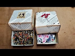 Junk Journal Using Up Book Pages Ep 62 Easy Paper Box! Store Junk Journal Bits & Bops!Paper Outpost!