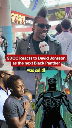 How do you feel about David Jonsson as the new Black Panther? #sdcc