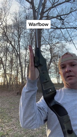 Old compound bow turned into a recurve! #warfbow #traditionalarchery #bowhunting #bowhunter #archery #fyp