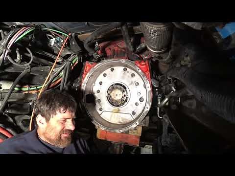 January 8, 2019 4/ Installing Transmission Housing, Flywheel, Clutch on Kenworth t680