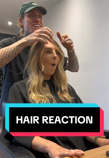 Hair reaction ✨ #hairtransformation #reaction #reactionvideo #hairtok #fyp