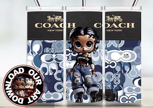 Black Betty Boop Purse Tumbler Wrap PNG, Betty Boop Designs, Black Leather Purse Design Png, 20 Oz Tumbler Png, 3D Wrap, Designer Wrap Png - Etsy