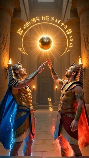 رونالدو وميسي - فراعنة مصر الأساطير! 👑🏺 #messi #aiart #ai #cristianoronaldo #ronaldo