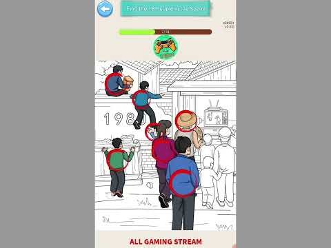 Crazy Brain Puzzle Level 128 | find the 18 people in the scene Gameplay