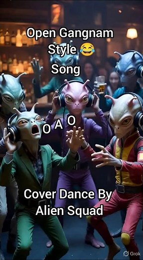 Open Gangnam Style Funny 😂 Alien Squad Dancing 3D animation short video 2026/ Psy kid summer party