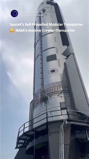 SpaceX's Wheeled SPMT vs NASA's Tracked Crawler-Transporter