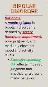 Bipolar I Mania Uncovered: Which Assessment Findings Confirm a True Manic Episode? | NCLEX 2026