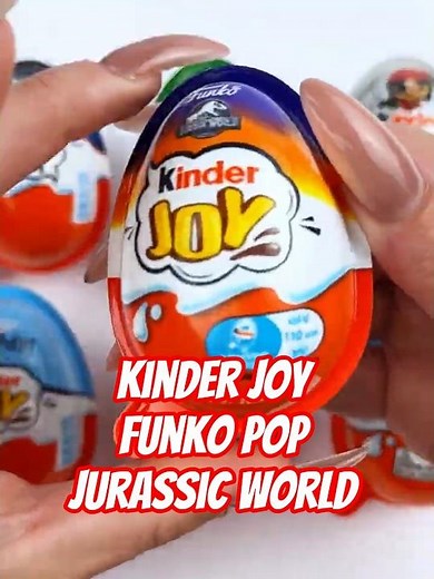 🦖 Kinder Joy Funko Pop Jurassic World ASMR Unboxing! #surpriseeggs