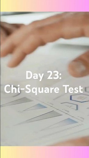 Day 23: Chi-Square Test Explained | Statistics in Data Science #datascience #shorts #ai #ml