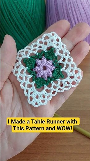 ​I Made a Table Runner with This Pattern and WOW! #crochet #tutorial