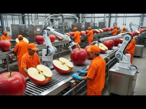 Inside a European High-Tech Apple Factory | From Fresh Harvest to Export-Quality Products