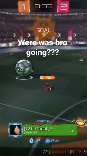 I send bro mars #rocketleague #short