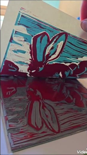 Using my new press I got! Check out my Jack Rabbit in the Desert! not complete yet but be out soon!