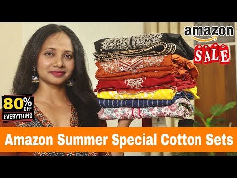 Amazon Kurta Set Haul , Summer Special "Pure Cotton" Kurta Pant Set with Dupatta ,Ranjana R