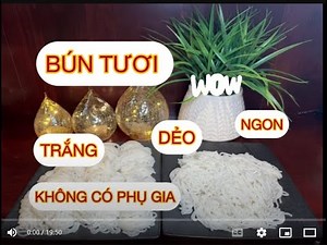 FRESH VERMICELLI. NO ADDITIVES. EASY TO MAKE. WHITE. STICKY. DELICIOUS.