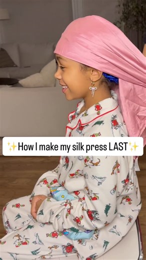 Monica Orji on Instagram: "If I want Naomi’s silk press to last more than a few days, nighttime prep matters just as much as the press itself. This is exactly how I wrap her hair before bed- simple, gentle, and effective. Comment SLEEP for a link to the products I use and I’ll DM it right over! Save this for tonight if you’re trying to stretch a silk press on your child’s hair 🤍 #silkpress #kidsnaturalhair #nighttimeroutine #haircaretips #doobie"