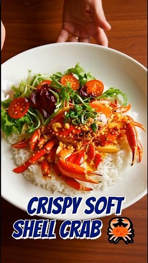 Crispy Soft Shell Crab 🦀🔥 | Easy Seafood Recipe at Home #asmr #eatingsounds #recipe #foodasmr #food