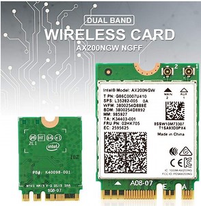 Test : Carte Intel Wifi 6 Intel AX200 – 2.4G/5 Ghz, 802.11ac/ax, Bluetooth 5.