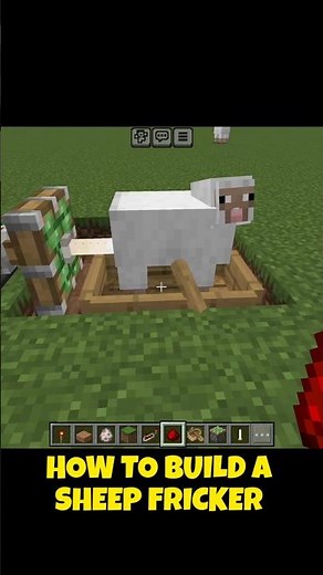 HOW TO BUILD A SHEEP FRICKER IN MINECRAFT ☠️