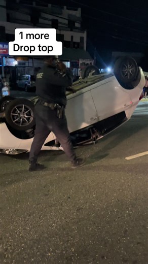 #car #crash under a #jutc #bus and 1 #droptop | car crash