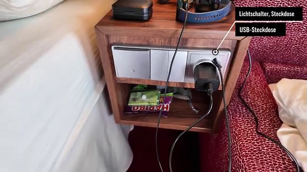 AIDAnova Balkonkabine 9149 mit begehbarem Kleiderschrank im Detail: Kabinenrundgang auf Deck 9⛴️