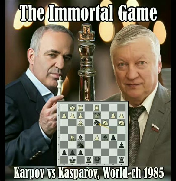 The Immortal Game / Anatoly Karpov vs Garry Kasparov, World-ch 1985 | GMG Chess