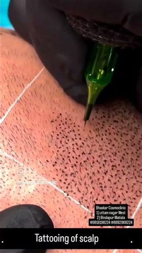 #Tattooing #scalp