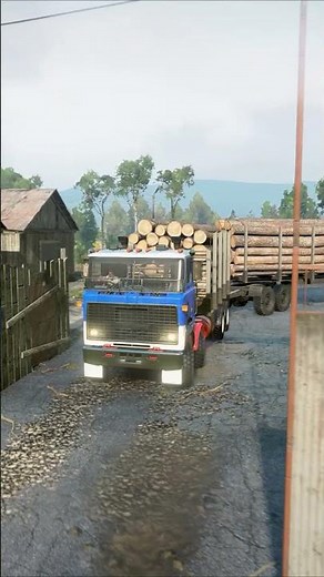 Bulldog 686 "Sleipnir | Transporting a logs in Snowrunner