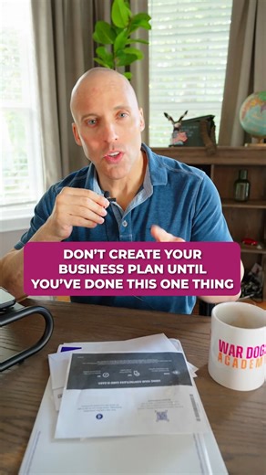 War Dogs Academy | Don’t Create Your Business Plan Until You’ve Done This One Thing ❌ Follow for more tips to structure your government contracting business!... | Instagram