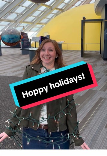 “Wait, I thought you said we needed to make a ‘hoppy holidays’ video!” #AdlerPlanetarium #ChicagoWinter #ThingsToDoInChicago #ChicagoMuseum #HolidayActivites