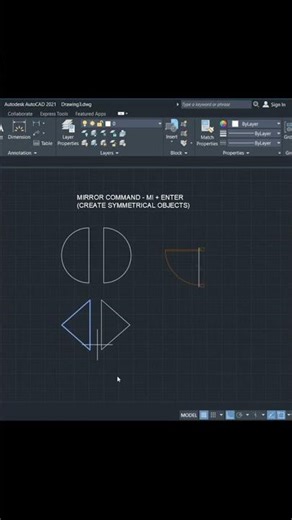 20th March 2026 - Autocad Mirror Command Tutorial For Beginners/Autocad Basic Training.
