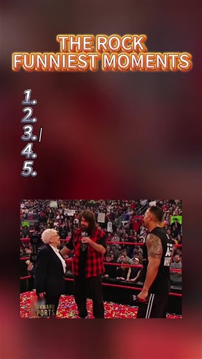 5 more funny moments from the rock! #therock #kurtangle #wwefan #WWE #wrestling