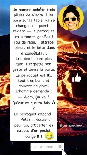 Le perroquet et le Viagra ! 💊🦜 #humour #flachwitz #blague #drole