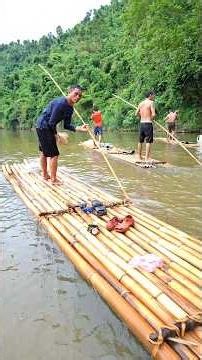 Traditional River Net Fishing on a Bamboo Raft | Rural Life in Vietnam