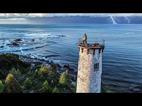 Braving Severe Storms at an Abandoned Lighthouse!