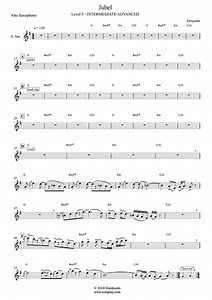 Jubel (Alto Sax) (Klingande) - Saxophone Sheet Music