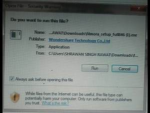 How to fix Error "open file - security warning".